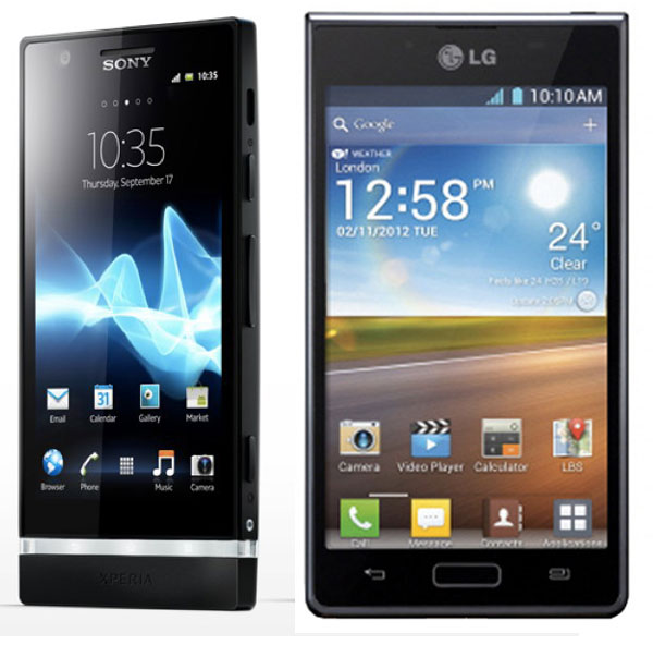 Comparativa: Sony Xperia P vs LG Optimus L7