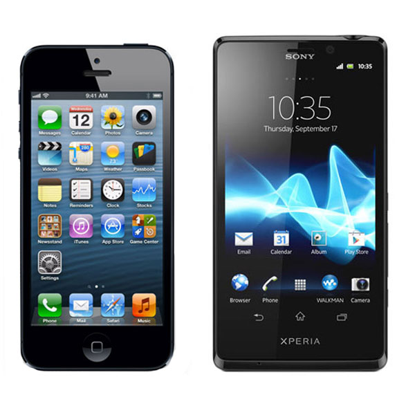Comparativa, iPhone 5 vs Sony Xperia T