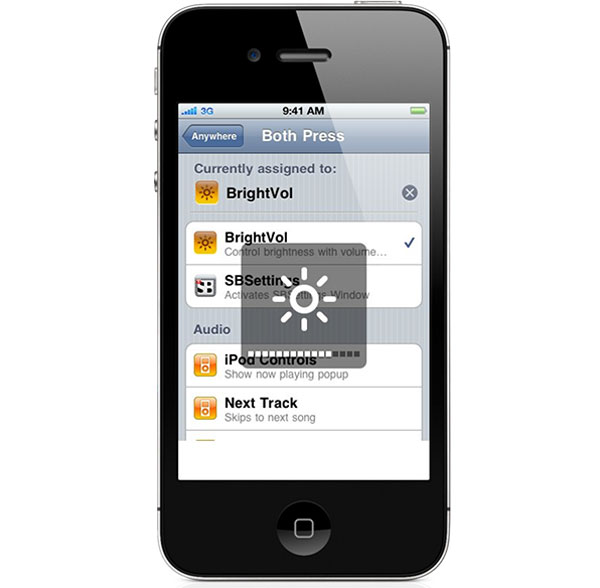 Controla el brillo con los botones de volumen de tu iPhone con Jailbreak