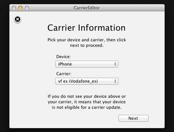 Carrier editor iPhone 03