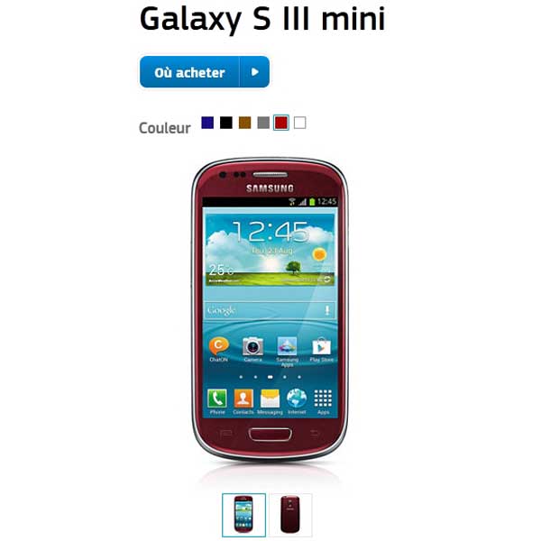 Ya es oficial, el Samsung Galaxy S3 Mini llega en nuevos colores