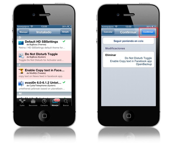 Cydia jailbreak borrar 03