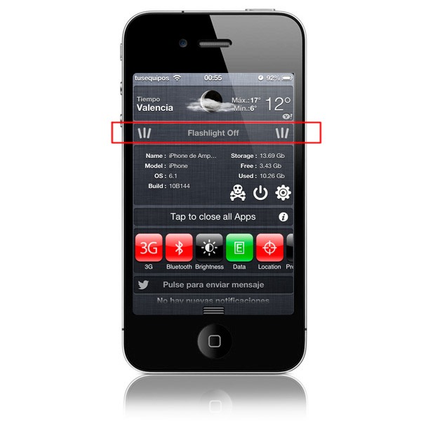 Jailbreak weeflashlight