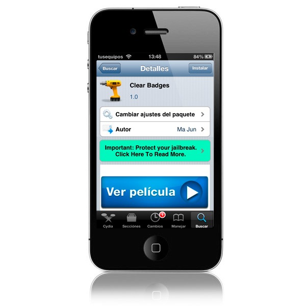 Elimina los avisos de aplicaciones en el iPhone con Jailbreak