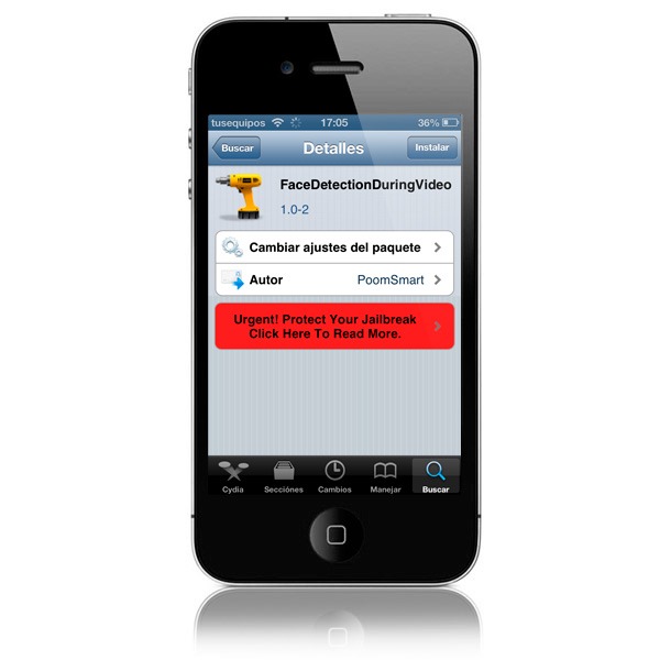 Activa la detección facial en el modo vídeo del iPhone o iPad con Jailbreak