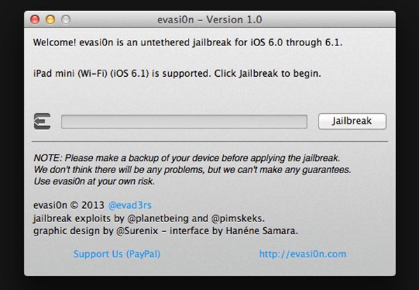 Evasi0n, el programa de Jailbreak para iPhone con iOS 6, se actualiza
