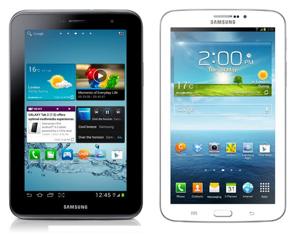 Comparativa Samsung Galaxy Tab 3 vs Samsung Galaxy Tab 2 7.0