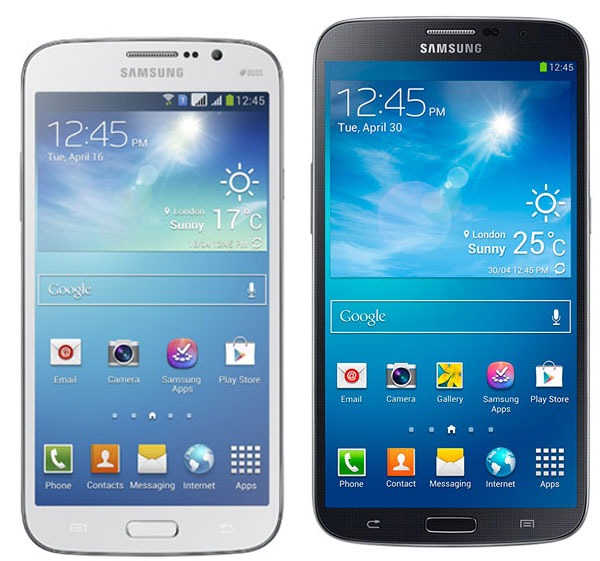 Comparativa Samsung Galaxy Mega 5,8 vs Samsung Galaxy Mega 6,3