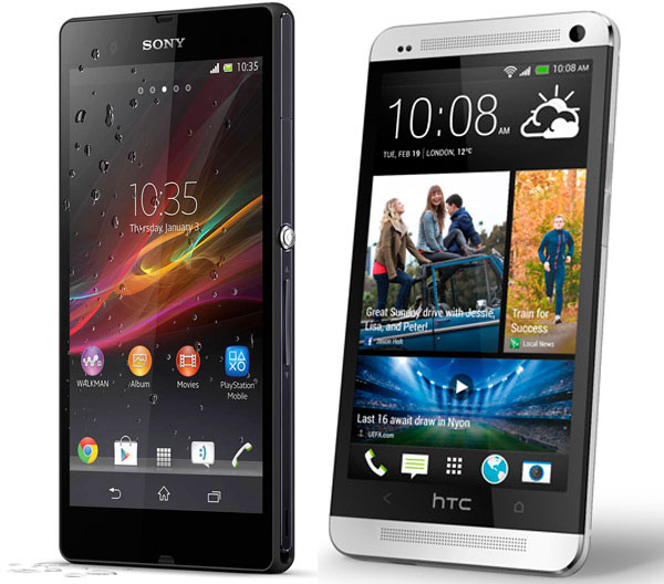 Comparativa Sony Xperia Z vs HTC One