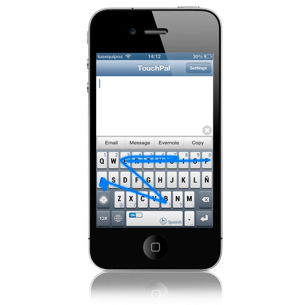 Cómo tener el teclado Swype de Android en el iPhone