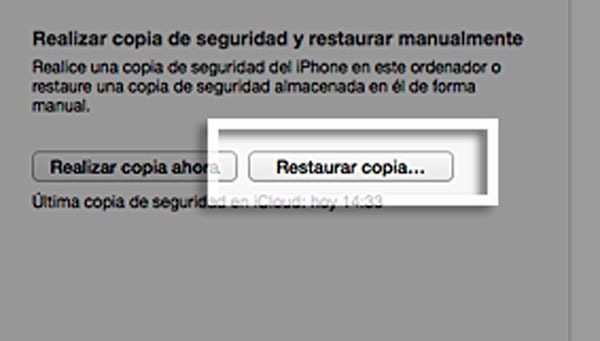 Copia seguridad iPhone 05