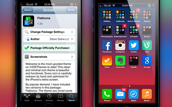 Cómo tener ya el posible aspecto de iOS 7 en el iPhone con Jailbreak