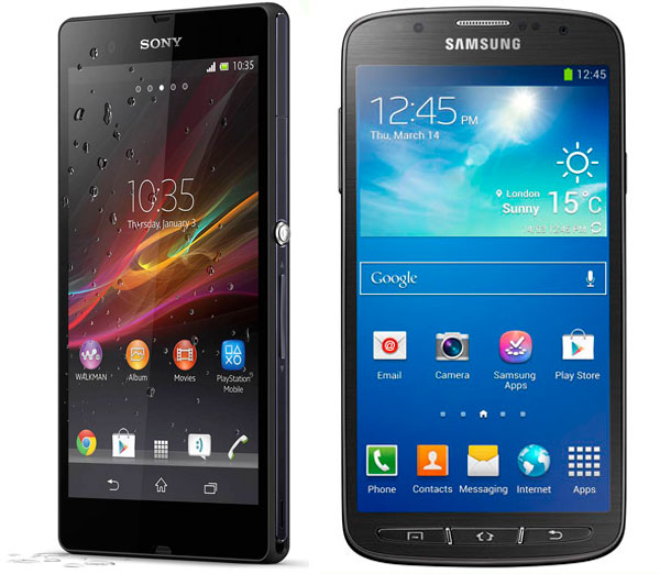 Comparativa Samsung Galaxy S4 Active vs Sony Xperia Z