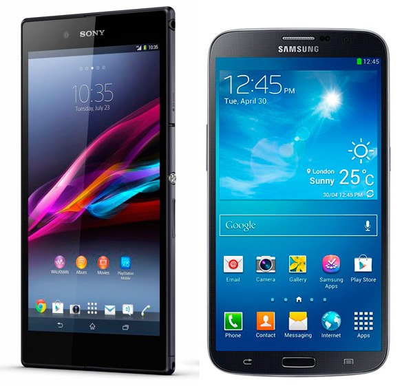 Comparativa Sony Xperia Z Ultra vs Samsung Galaxy Mega 6.3