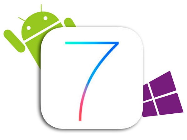 iOS7 vs Android WindowsPhone