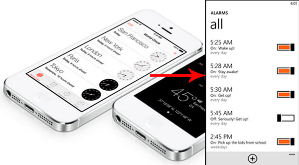 iOS7 vs Android WindowsPhone