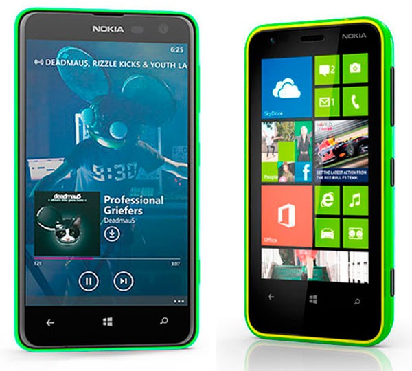 Comparativa Nokia Lumia 625 vs Nokia Lumia 620
