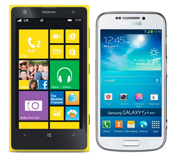 Comparativa Nokia Lumia 1020 vs Samsung Galaxy S4 Zoom