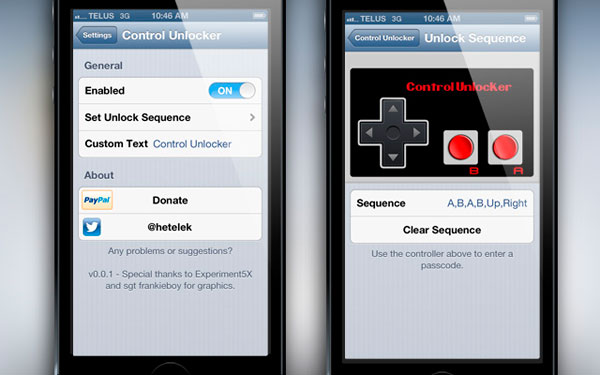 Convierte la pantalla de bloqueo del iPhone con Jailbreak en un mando de consola