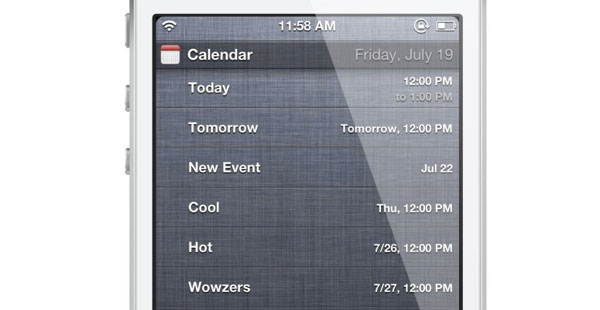 Consulta tu calendario en el centro de notificaciones del iPhone con Jailbreak