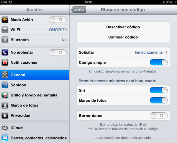 bloqueo codigo