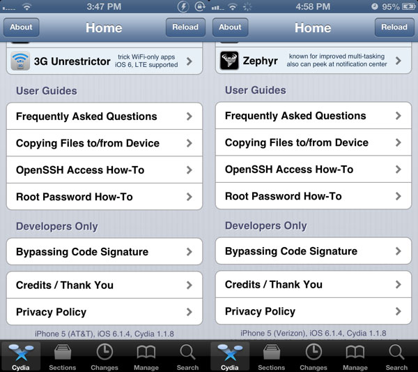 Jailbreak iPhone5 iOS614