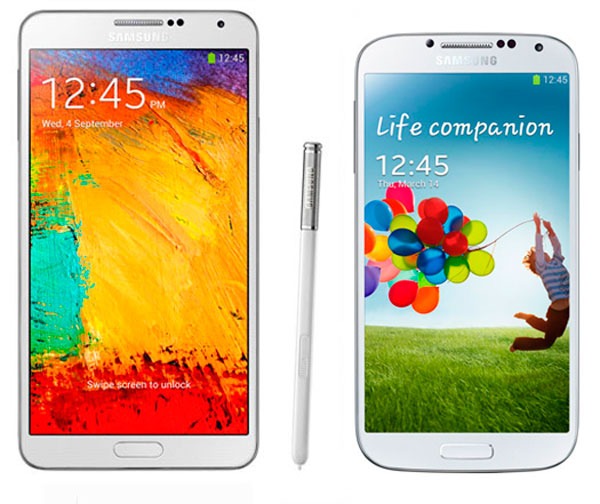 Comparativa Samsung Galaxy Note 3 vs Samsung Galaxy S4