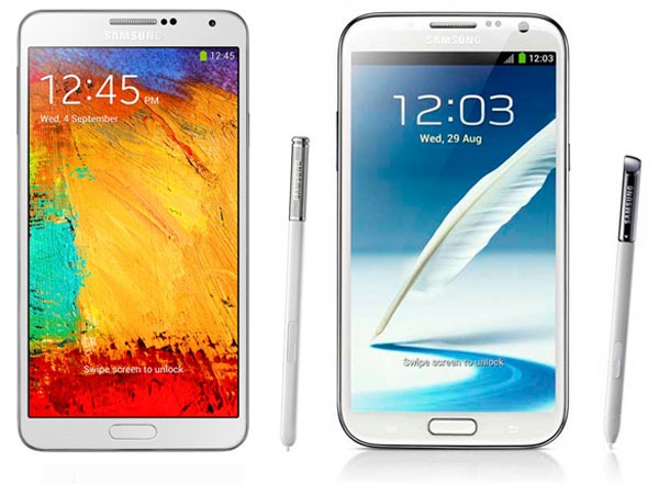 Comparativa Samsung Galaxy Note 3 vs Samsung Galaxy Note 2