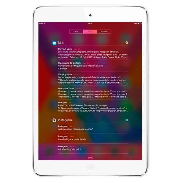 iOS7 CentroNotificaciones