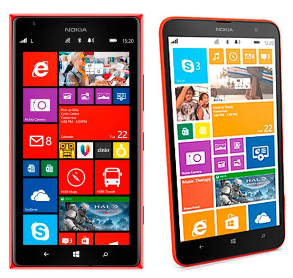 Comparativa Nokia Lumia 1520 vs Nokia Lumia 1320