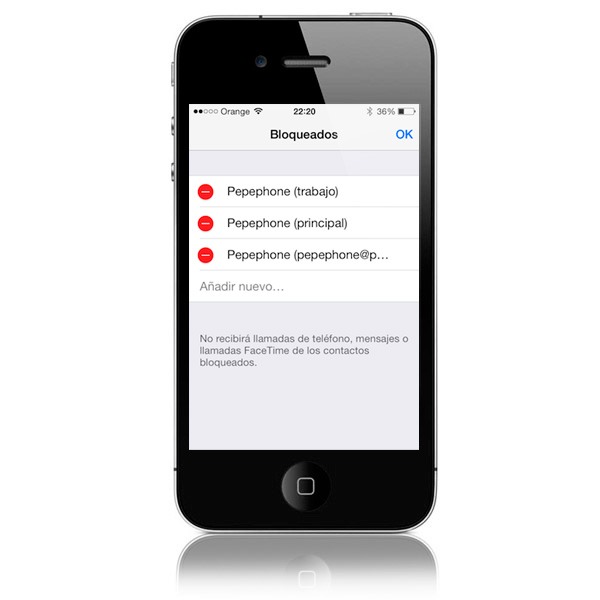 Trucos iOS 7, cómo bloquear contactos e impedir que nos llamen