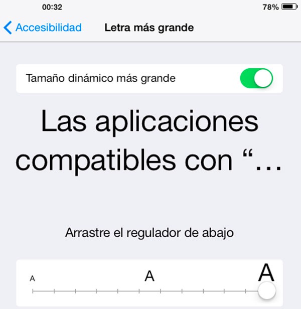 iOS7 modificar texto