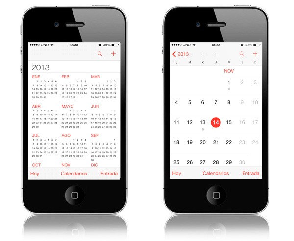 iOS7 calendario