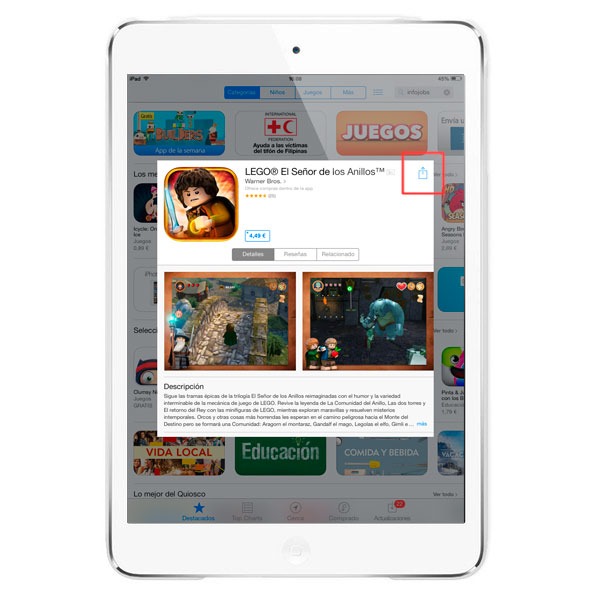 Trucos iOS 7, cómo agregar apps a la lista de deseos