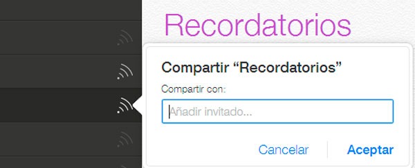 Compartir Recordatorios