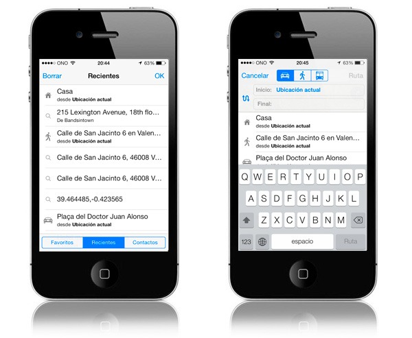 iOS7 Mapas