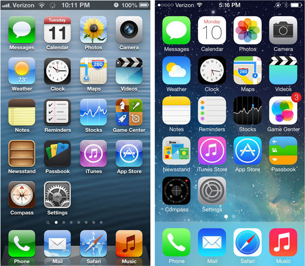 Cómo volver a tener los iconos de iOS 6 en tu iPhone con iOS 7