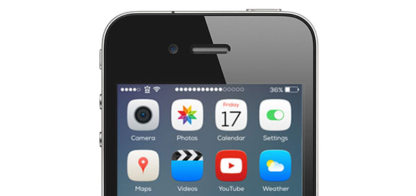 Mueve el control de volumen a la barra de estado del iPhone con Jailbreak