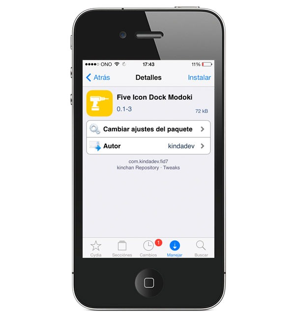 Jailbreak FiveIconDock