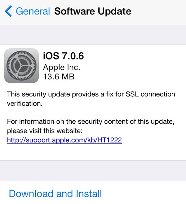 Apple lanza iOS 7.0.6 y 6.1.6 para iPhone, iPad y iPod Touch