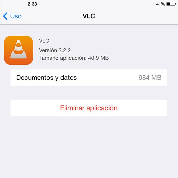 iOS borrar apps