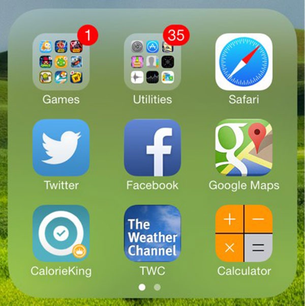 Truco para crear subcarpetas en los iPhone o iPad
