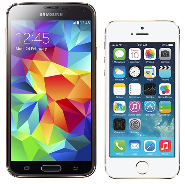 samsung galaxy S5 vs iphone 5s