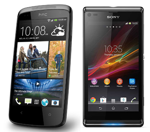 Comparativa HTC Desire 500 vs Sony Xperia L