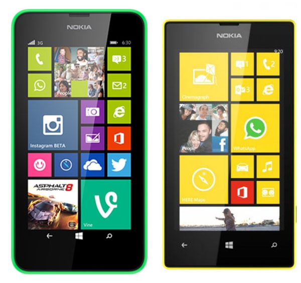 Comparativa Nokia Lumia 630 vs Nokia Lumia 520