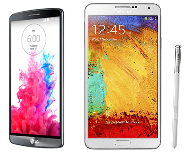 Comparativa LG G3 vs Samsung Galaxy Note 3