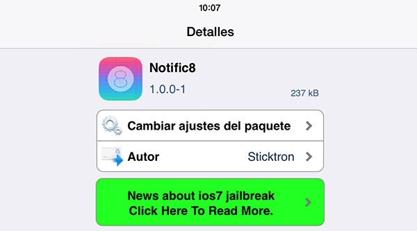 Como tener el Centro de Notificaciones de iOS 8 en tu iPhone con Jailbreak