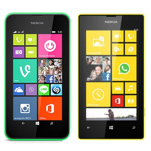 Comparativa Nokia Lumia 530 vs Nokia Lumia 520