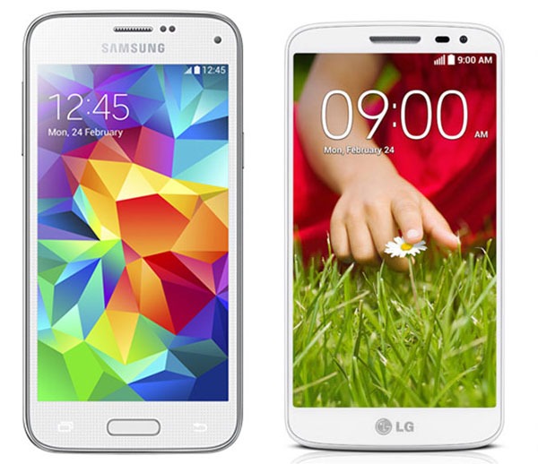 Comparativa Samsung Galaxy S5 Mini vs LG G2 Mini