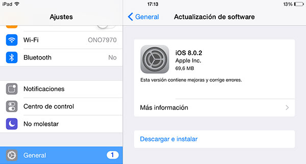 Instalar iOS 81